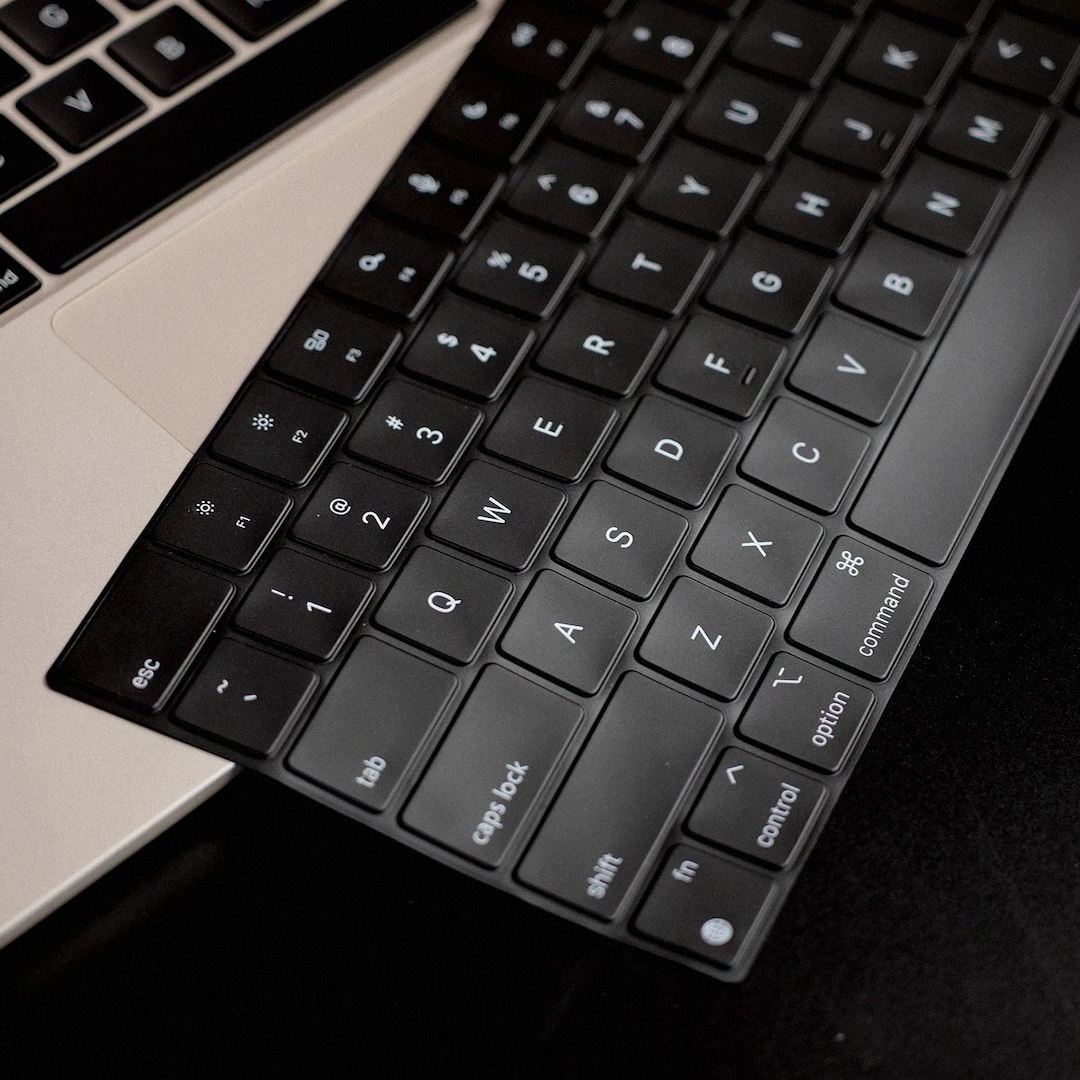 Pure Black TPU Keyboard Cover for MacBook Pro/air Waterproof and ...