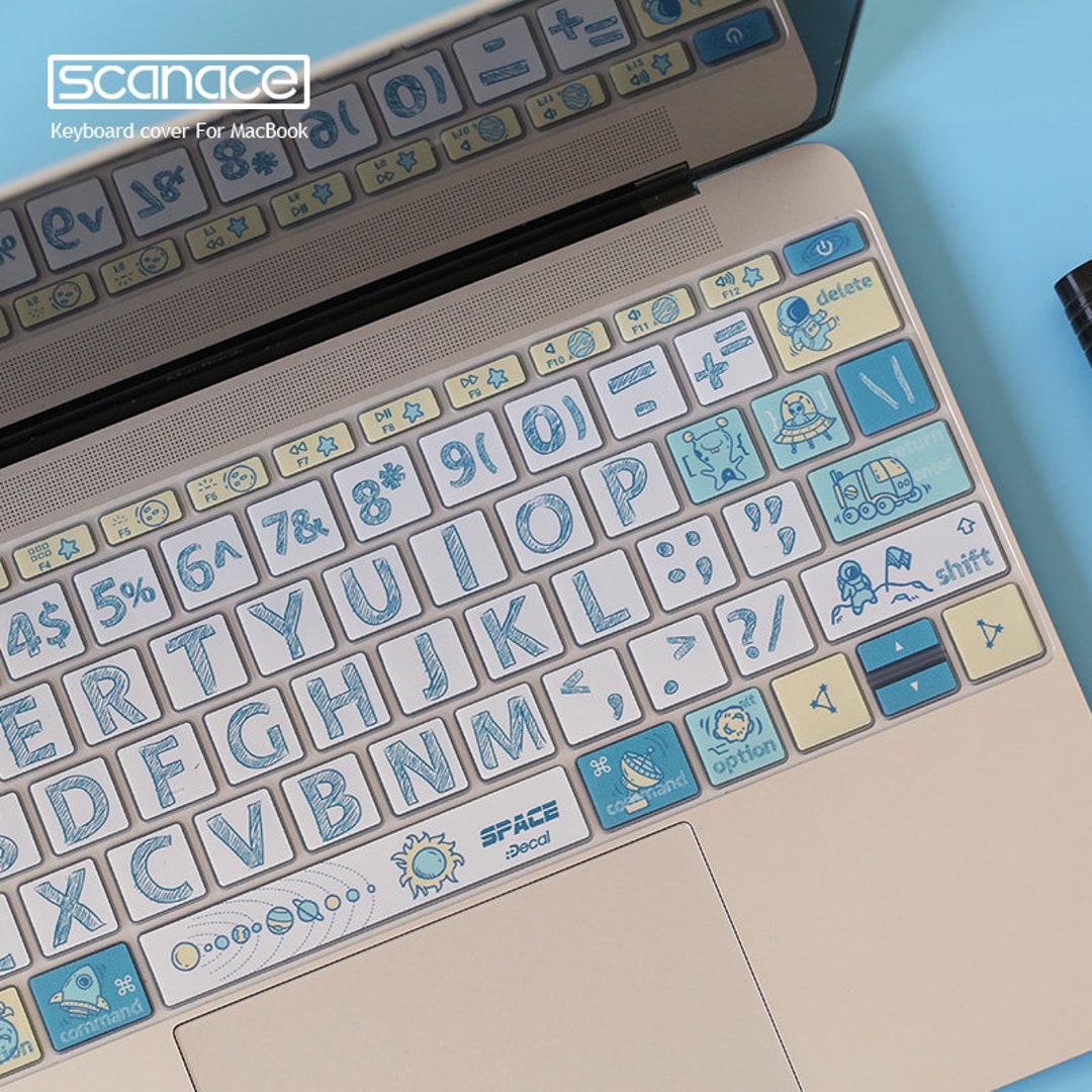 Calligraphy MacBook Keyboard Cover: Space Decal for Pro & Air ...