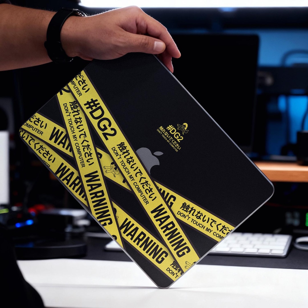 Device Mac Address Sticker Warning Sign Sticker MacBook Decal: Matte Vinyl Skin, No Glue Residue ...