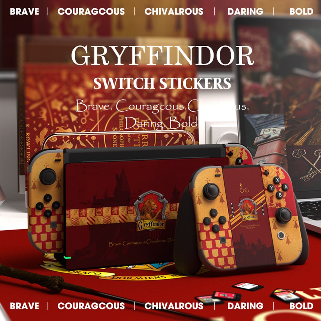 Hogwarts Four Colleges Stickers godric Gryffindor Skins for