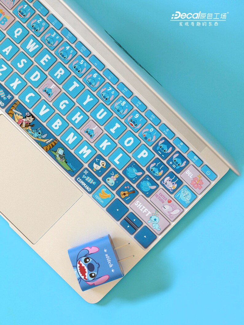 Stitch Keyboard sticker/cover for Macbook Pro and air Decal Etsy