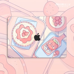Strawberry party Macbook Decals 2020Macbook M1  Stickers Macbook Skins Macbook Cover Vinyl Decal for Apple Laptop Macbook Pro Macbook Air