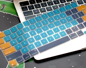 Retro Color Macbook Keyboard Sticker: Apple Laptop Decal MacBook Air 13" M4 2025 Pro 13 14 16 M4 2024 sticker