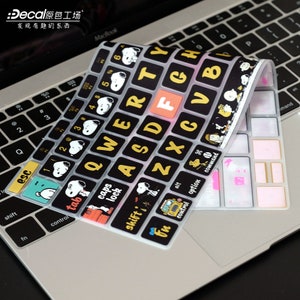 Snoopy Keyboard sticker/cover for Macbook Apple Laptop 2020Macbook Pro 2024Macbook Air13.6 Silicone, waterproof and dustproof non-slip