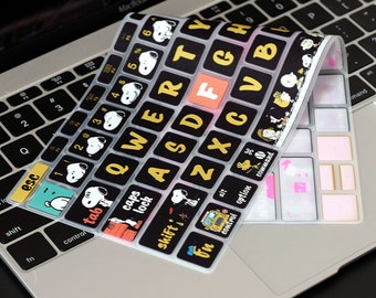 Sticker/housse pour clavier Snoopy pour Macbook Pro et sticker pour ordinateur portable Apple 2020Macbook Pro 2020Macbook Air