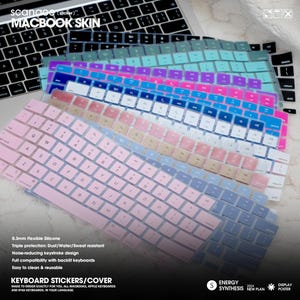 Solid color Keyboard cover customization collection for Macbook Pro and air Apple Laptop 2020Macbook Pro M1 2020Macbook Air