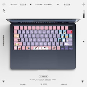 Playful cat keyboard cover for Macbook Pro and air Decal for Apple Laptop 2022Macbook Pro 2022Macbook Air13 M2 Silicone material, non-slip