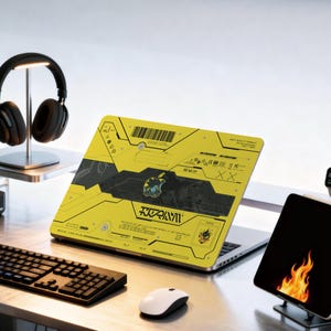 Cyberpunk MacBook Decal: Matte Protective Vinyl Skin Compatible with all MacBook Air 13" M5 2025 Pro 13 14 16 M4 2026 Cover image 6