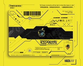 Cyberpunk Macbook Aufkleber 2020Macbook M1 Macbook Skins Macbook Cover Vinyl Aufkleber für Apple Laptop Macbook Pro/Air