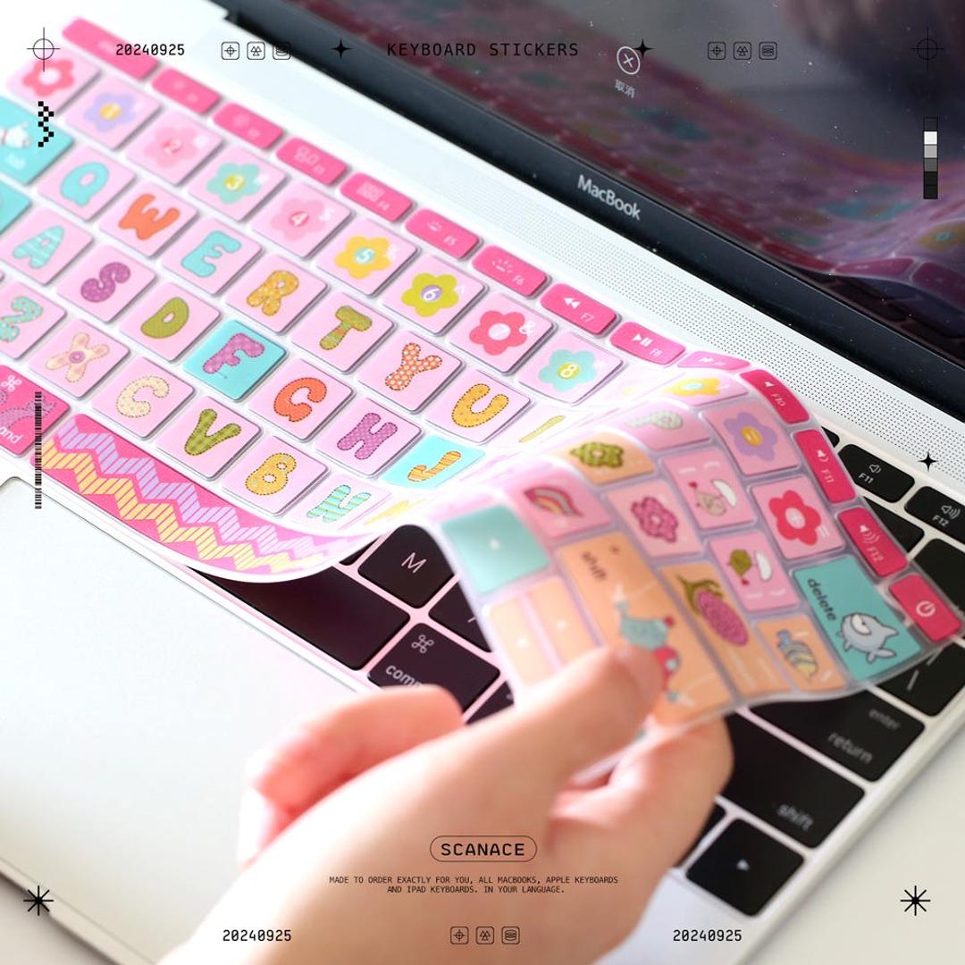 Little Cutie Keyboard Sticker for MacBook Pro and Air Decal for Apple ...