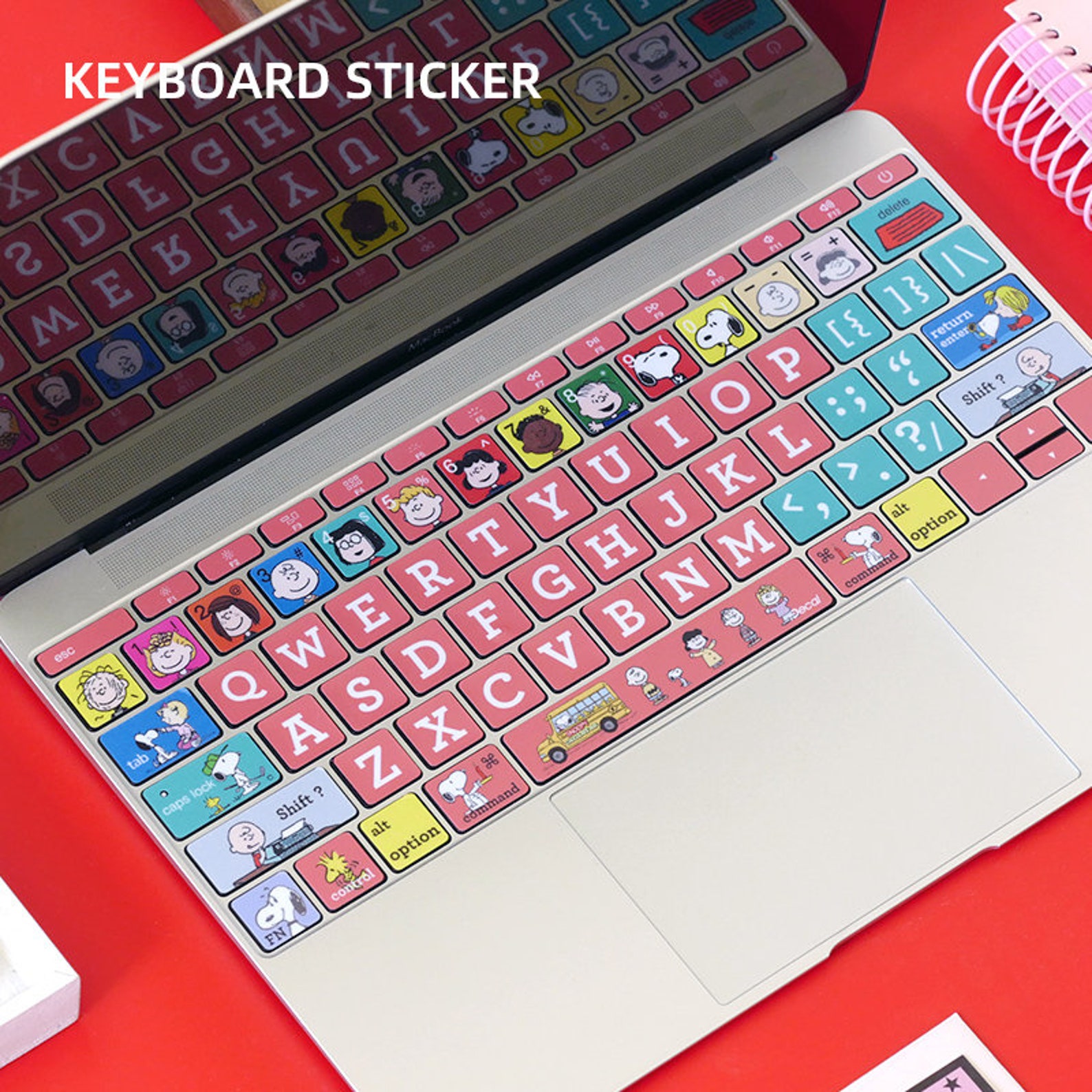 Cute Snoopy's Family Keyboard Sticker for Macbook Pro and Etsy Australia