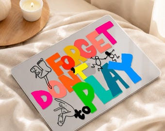Dont Look Back MacBook Case, Frosted Clear Hand Drawn Quote Laptop Cover for Air 13 15 Pro 14 16 M1 to M5 and MacBook Neo