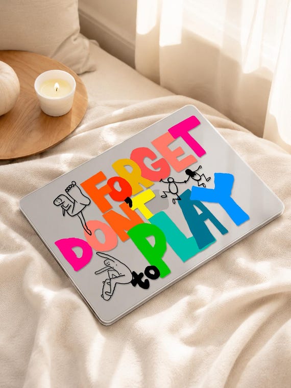Dont Look Back MacBook Case, Frosted Clear Hand Drawn Quote Laptop Cover for Air 13 15 Pro 14 16 M1 to M5 and MacBook Neo