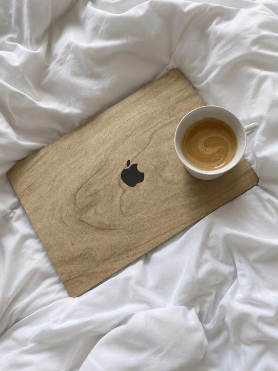 Light Oak Look MacBook Skin for Minimal Workspaces, Printed Wood Grain Laptop Decal for Air 13 15 Pro 14 16 M1 to M5 and Neo