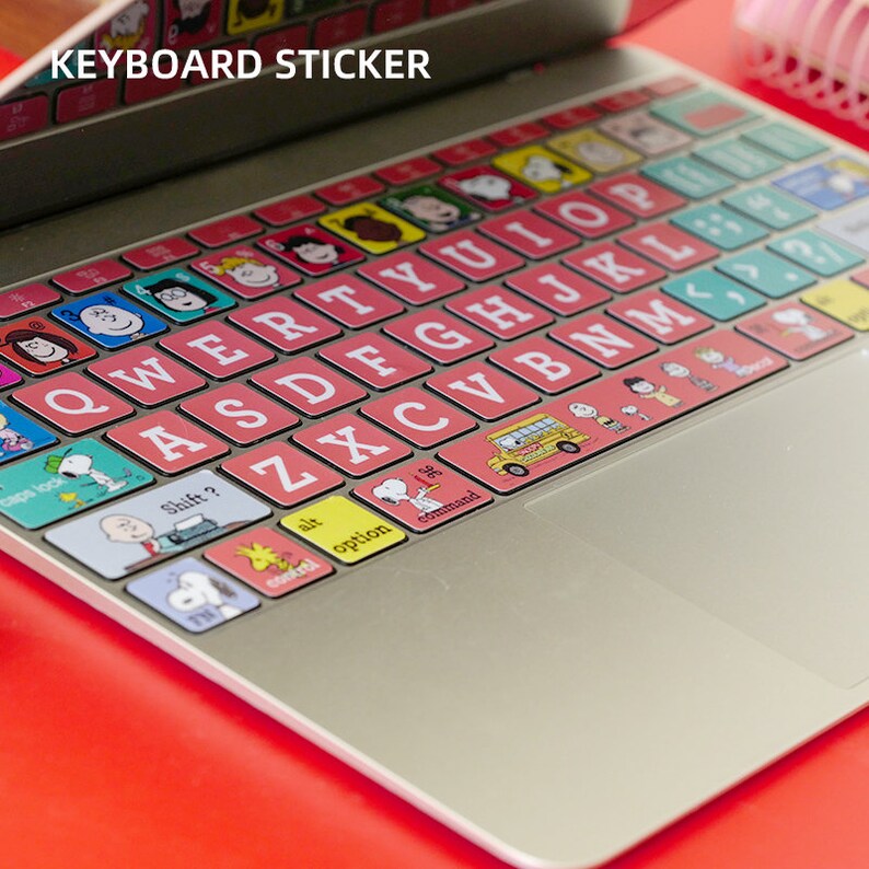 Cute Snoopy's Family Keyboard Sticker for Macbook Pro and Etsy