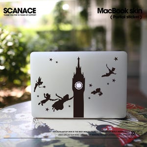 Angel Bell Tower Macbook Decal: Matte Vinyl Laptop Sticker