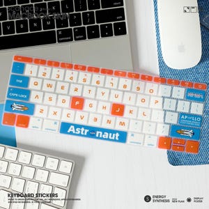 Universe Macbook Keyboard Sticker: Astronaut, NASA Vinyl Skin