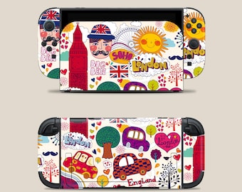 Britischer Style Skin für Nintendo Switch2 | Wischfestes, mattes Finish, keine Kleberrückstände für Konsole & Joy-Cons NS2 Körperschutzaufkleber