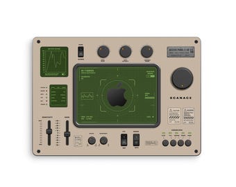 Retro Control Panel MacBook Skin, Vintage Instrument Vinyl Decal for 2026 M5 Air 13 15 Pro 14 16 and MacBook Neo