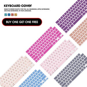 Solid color Keyboard cover customization collection for Macbook Pro and air Apple Laptop 2024Macbook Pro M4 2025Macbook Air13/15 solid color