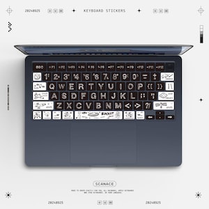 UFO Keyboard Stickers for Macbook Pro/Air: Vinyl Key Skin For MacBook Air 13&quot; M4 2025 Pro 13 14 16 M4 2024 Cover
