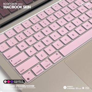 MacBook Pro 14 M4 Pro 2024 Keyboard Protector Waterproof Silicone Skin with Full Key Coverage，3 Solid Colors non-slip silicone keyboard skin