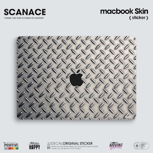 Metal Art MacBook air decal:Matte texture, customizable, no residual glue for MacBook Pro 14/16 M4 2025 & MacBook Air 13/15