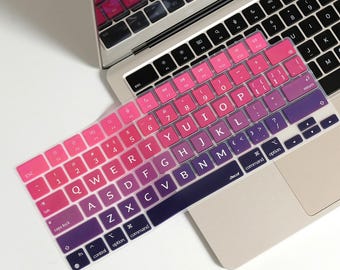 MacBook Pro/Air Keyboard Cover: Royal Cherry Red Waterproof Silicone Skin For MacBook Air 13" M5 Pro 13 14 16 M5 and neo 2026 Cover