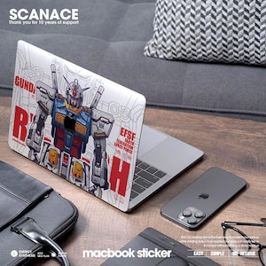 Decalcomanie EFSF GUNDAM per Macbook 2022, Macbook M4, Macbook Skins, decalcomania in vinile per Apple Laptop Macbook Pro/Air15, senza residui di colla.