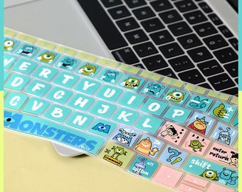 Housse de clavier Monster University pour Macbook Pro et housse pneumatique pour ordinateur portable Apple 2022Macbook Pro 2022Macbook Air13 M2