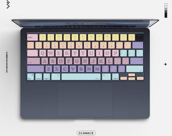 MacBookケースとキーボードカバー、2 in 1 かわいいベージュセット