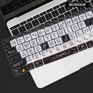Family Keyboard sticker/cover for Macbook Pro and air Decal for Apple Laptop 2020Macbook Pro ipad11/12 Magic Keyboard