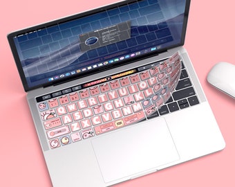 Lovely peach Keyboard sticker/cover for Macbook Pro and air Decal for Apple Laptop 2020Macbook Pro 2020Macbook Air