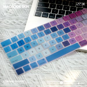 El color de la cubierta del teclado de la estrella para Macbook Pro y Air Calcomanía para computadora portátil Apple 2024Macbook Pro13.3 / Pro14 2024Macbook Air15 M4