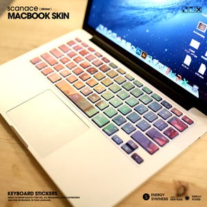 Ink and oil paint Keyboard stickers for Macbook Pro13/15/16and air Decal for Apple Laptop skin 2024Macbook Air15 1941/3114 M4 Pro14 2992