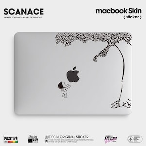 Children under the tree stickers Macbook Decals Macbook Stickers Matte texture Skins Macbook Vinyl Decal for Apple Laptop Macbook Pro