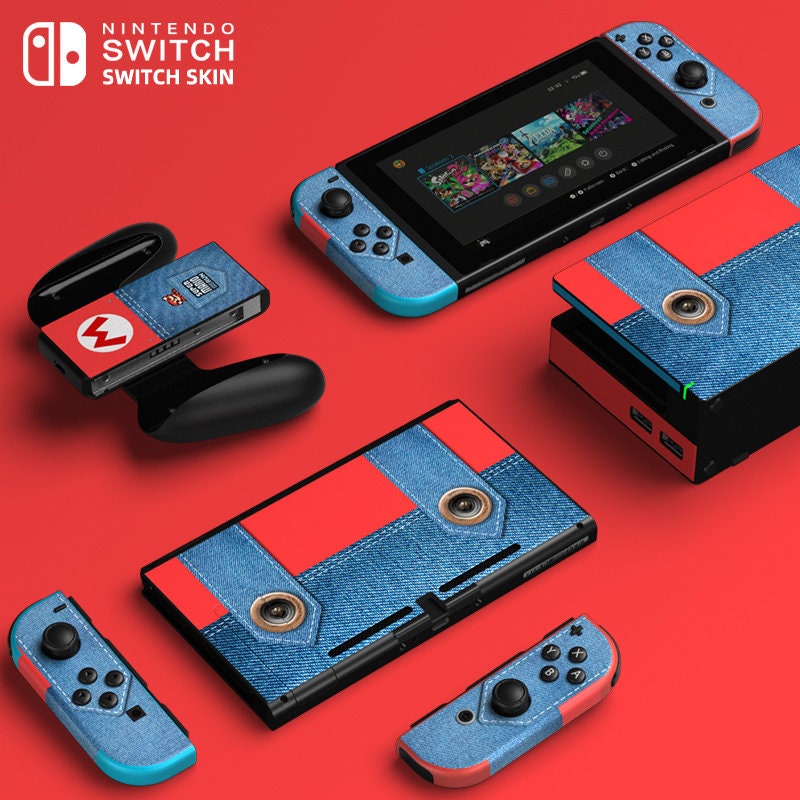 Skins for Nintendo Switch Full Set of 4 Skins Joycon Stickers Etsy