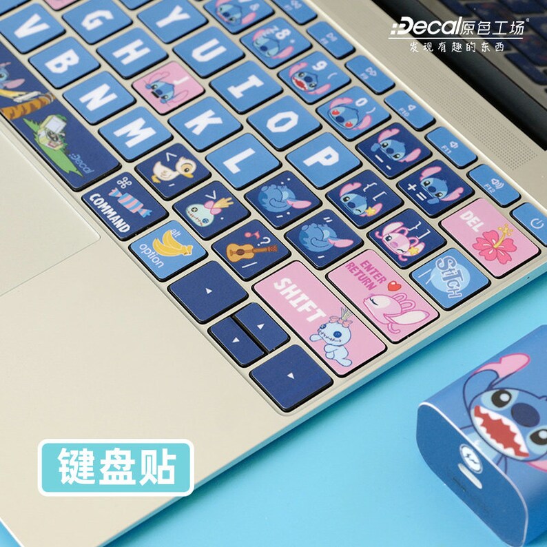 Stitch Keyboard sticker/cover for Macbook Pro and air Decal Etsy
