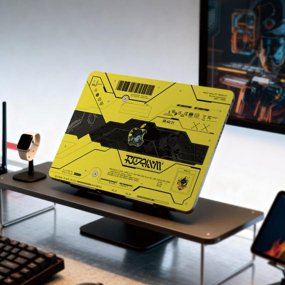 Cyberpunk Macbook Decal: Matte Protective Vinyl Skin Compatible with all MacBook Air 13" M4 2025 Pro 13 14 16 M4 2024 Cover
