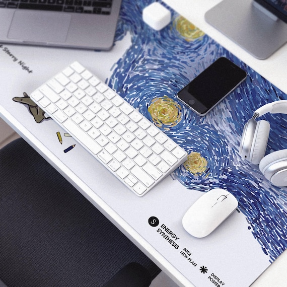 Desk Pad,Large Mouse Pad, Non-Slip PU Leathers Writing Pad,Desktop