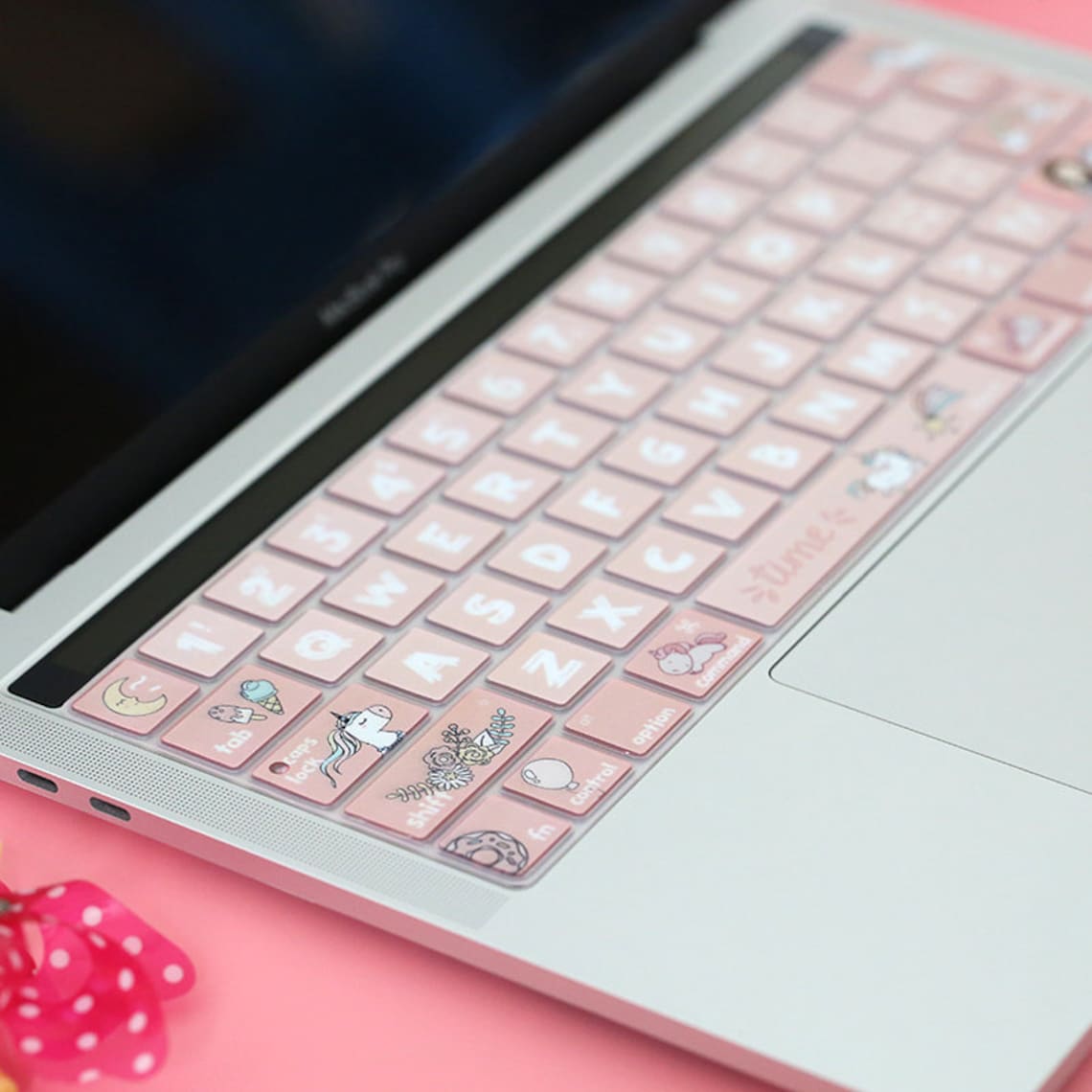Pink unicorn Keyboard sticker/cover for Macbook Pro and air Etsy