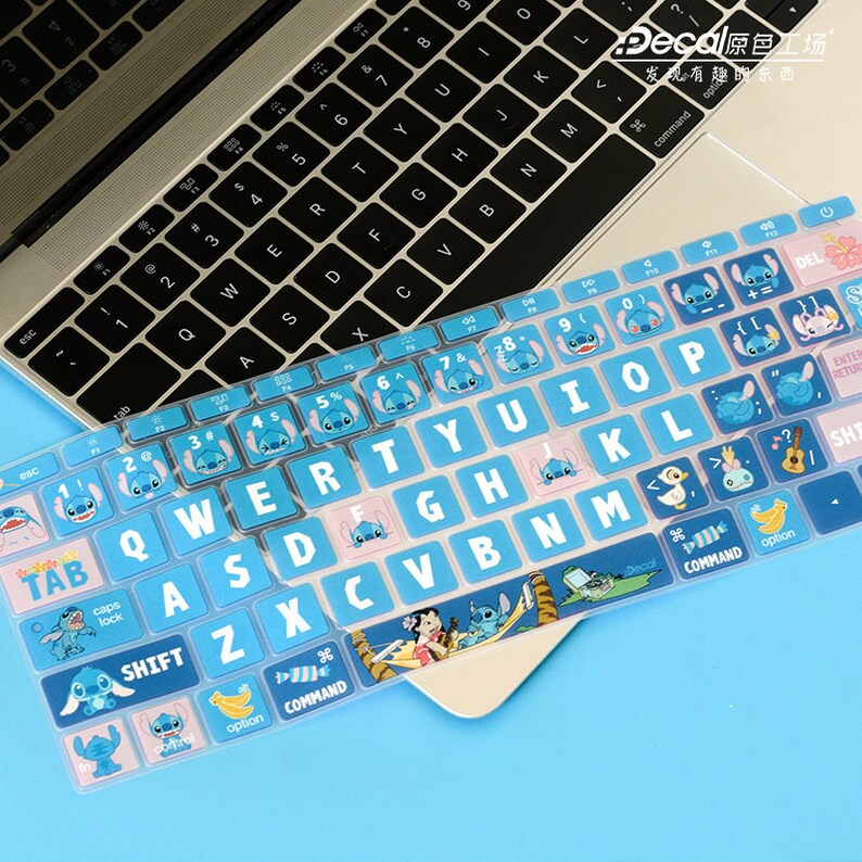 Stitch Keyboard sticker/cover for Macbook Pro and air Decal Etsy