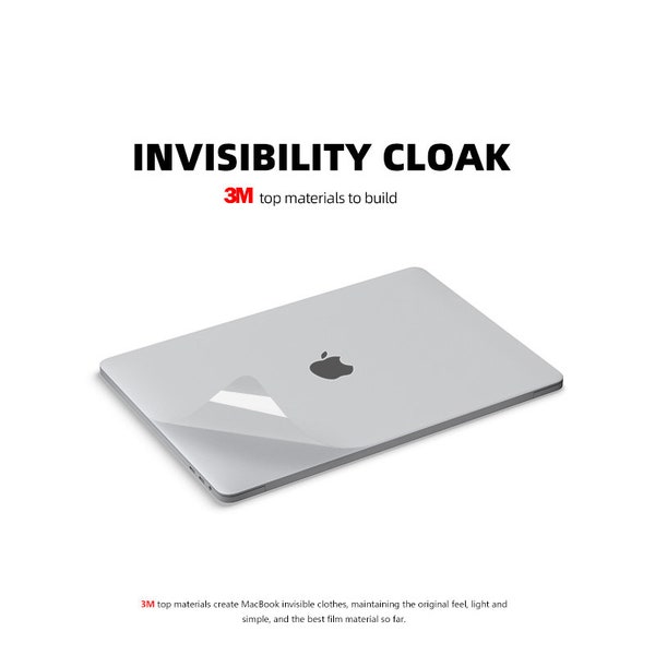 3M Invisible skin for MacBook air13.3 2020MBP16 2018 Pro13/15Transparent body decal, simple operation, in one step sticker laptop decal