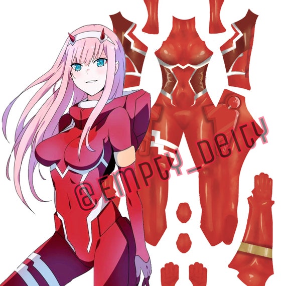 Darling In The Franxx Cosplay Zentai Bodysuit Pattern Etsy