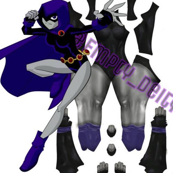 Raven cosplay zentai bodysuit pattern TEEN TITANS RAVEN Dakimakura Pillow