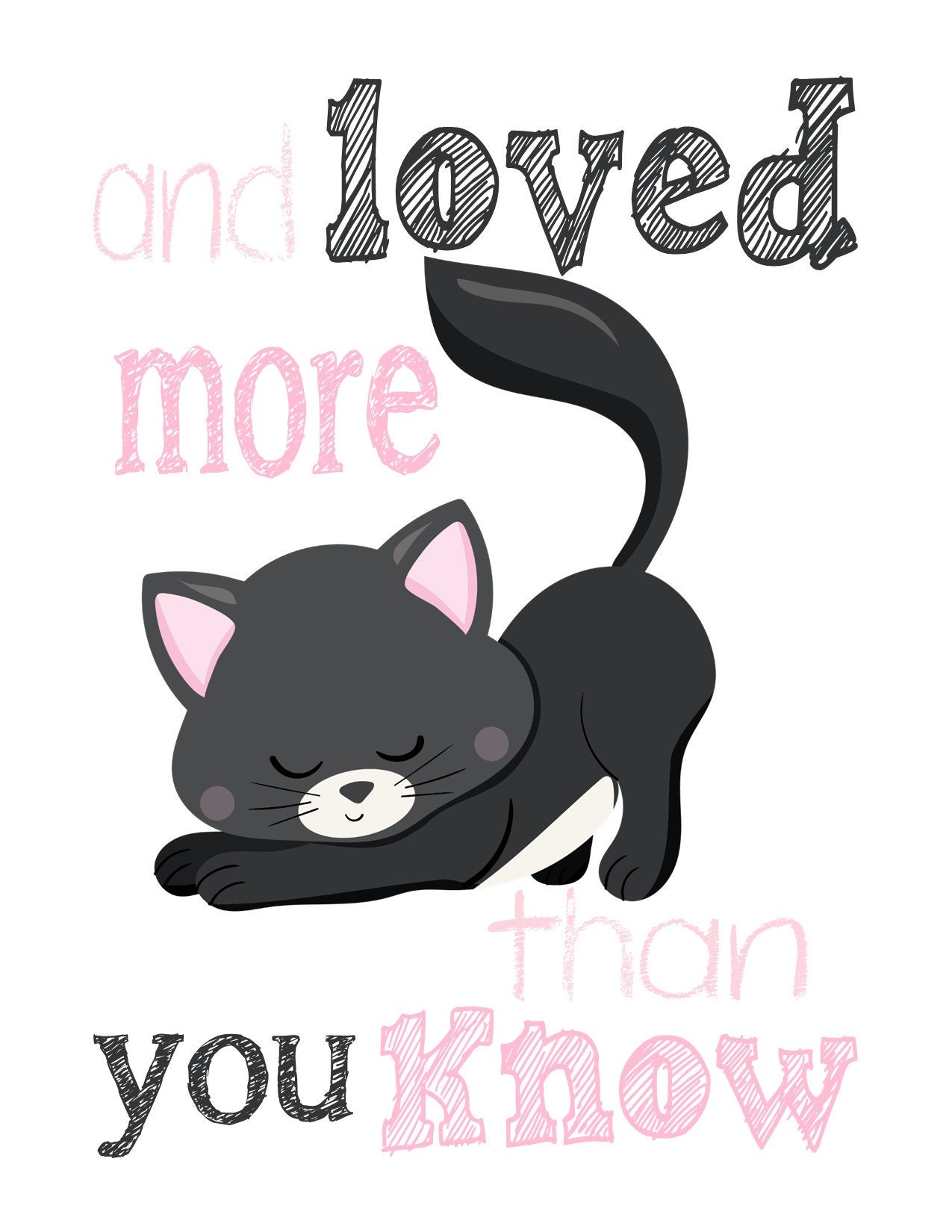 Kittens Motivational Cat Nursery Decor Set of 4 Prints Promise Etsy