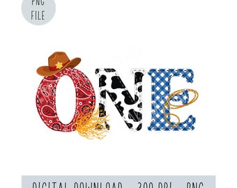 Cowboy 1st Rodeo PNG: Sublimation Design (Digital Download)