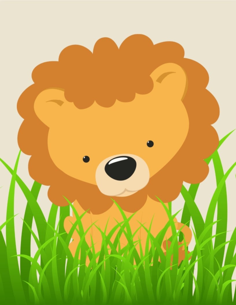 Safari Animals Nursery Decor Set of 3 Unframed Prints Etsy