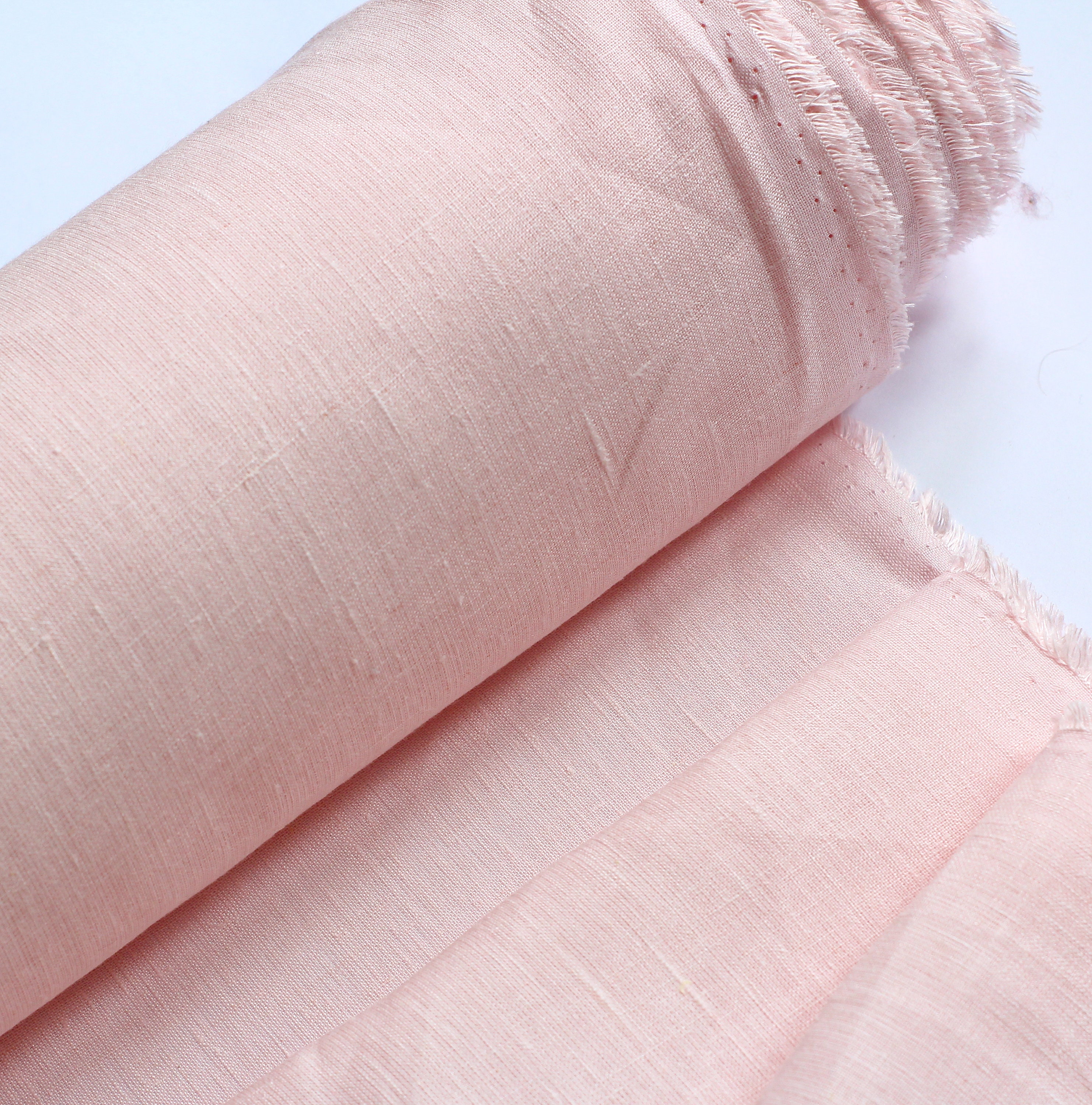 Extra wide linen fabric 260 cm/ 102 Light pink linen Etsy