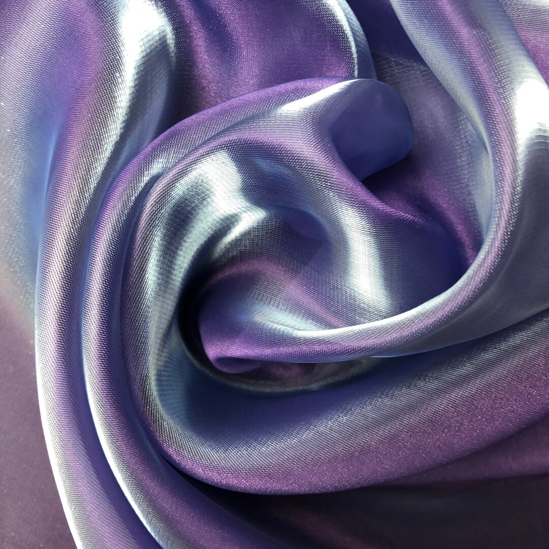 PRECUT 1 Meter Piece of Organza Fabric in Reflective Purple Etsy